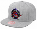 Toronto Raptors HWC Gray Heather 2.0 Mitchell & Ness Snapback Hat product image 1, provided for visual reference and product