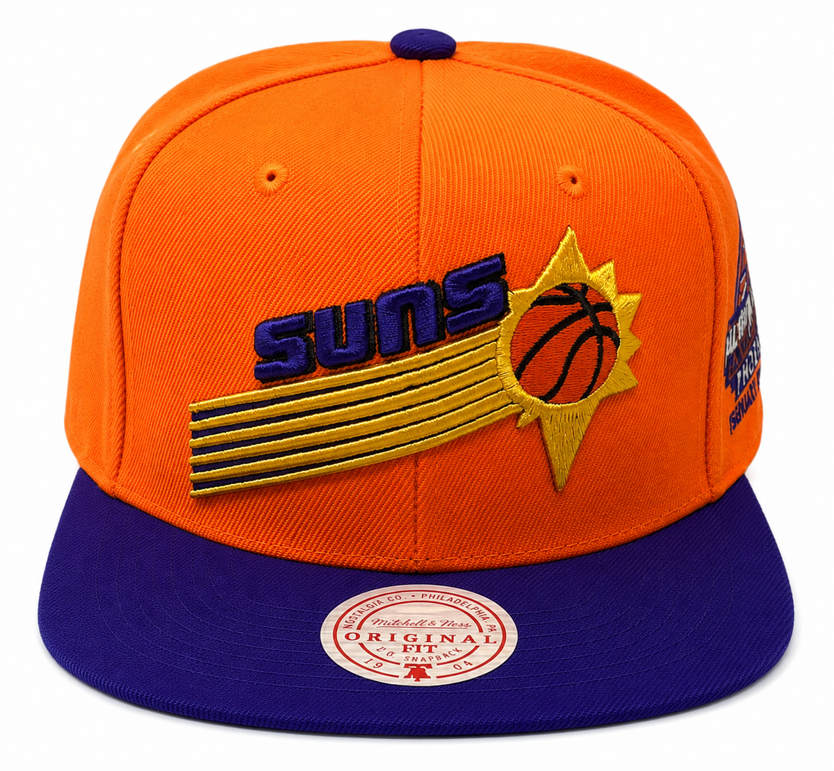 Mitchell & Ness Phoenix Suns NBA 1995 All Star Orange HWC Snapback Hat for Men product image 2, provided for visual
