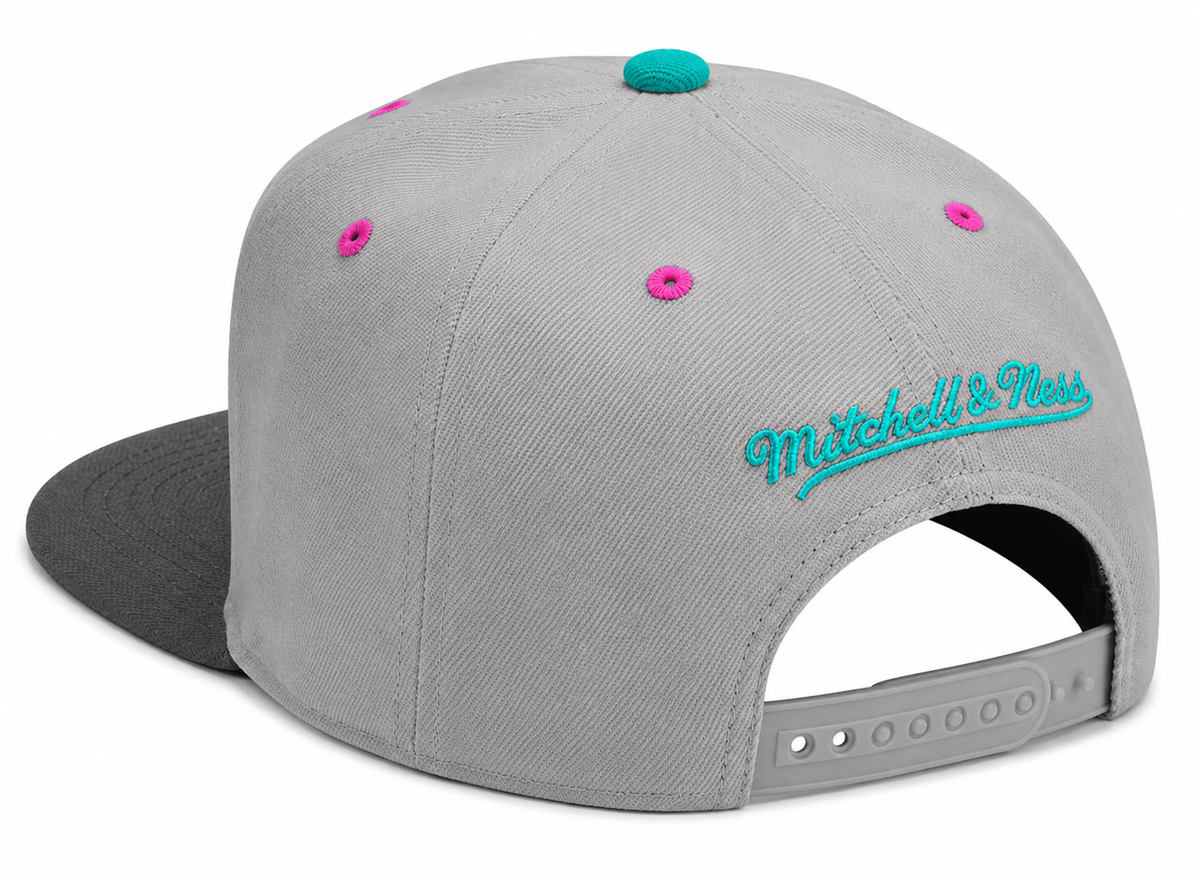 Phoenix Suns Mitchell & Ness Gray Wolf Mags Snapback Hat for Men product image 2, provided for visual reference and product