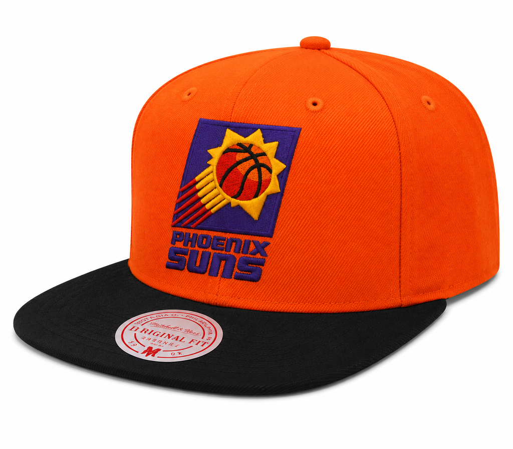 Mitchell & Ness Phoenix Suns Basic Core Orange/Black Adjustable Snapback Hat for Men product image 1, provided for visual