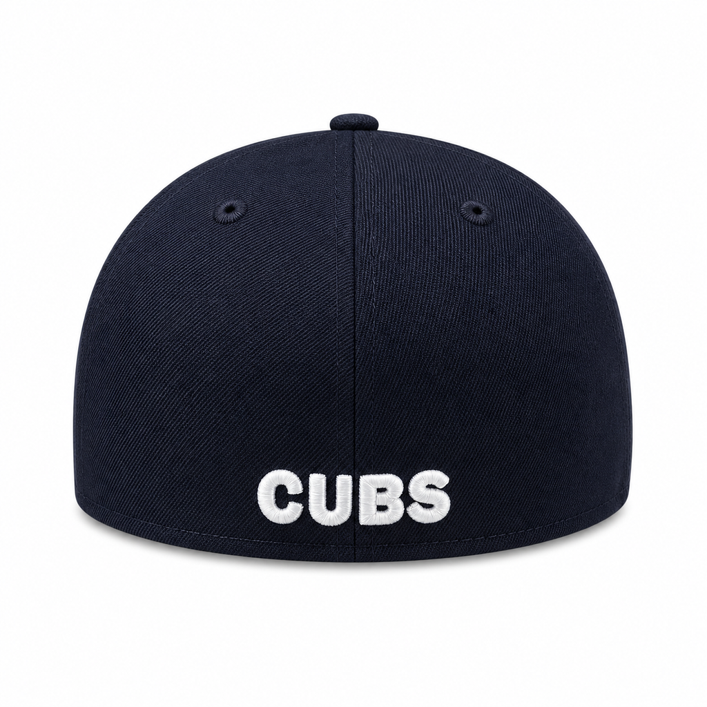 Chicago Cubs Cooperstown Collection Navy Low Crown 59FIFTY Hat for Men product image 3, provided for visual reference and