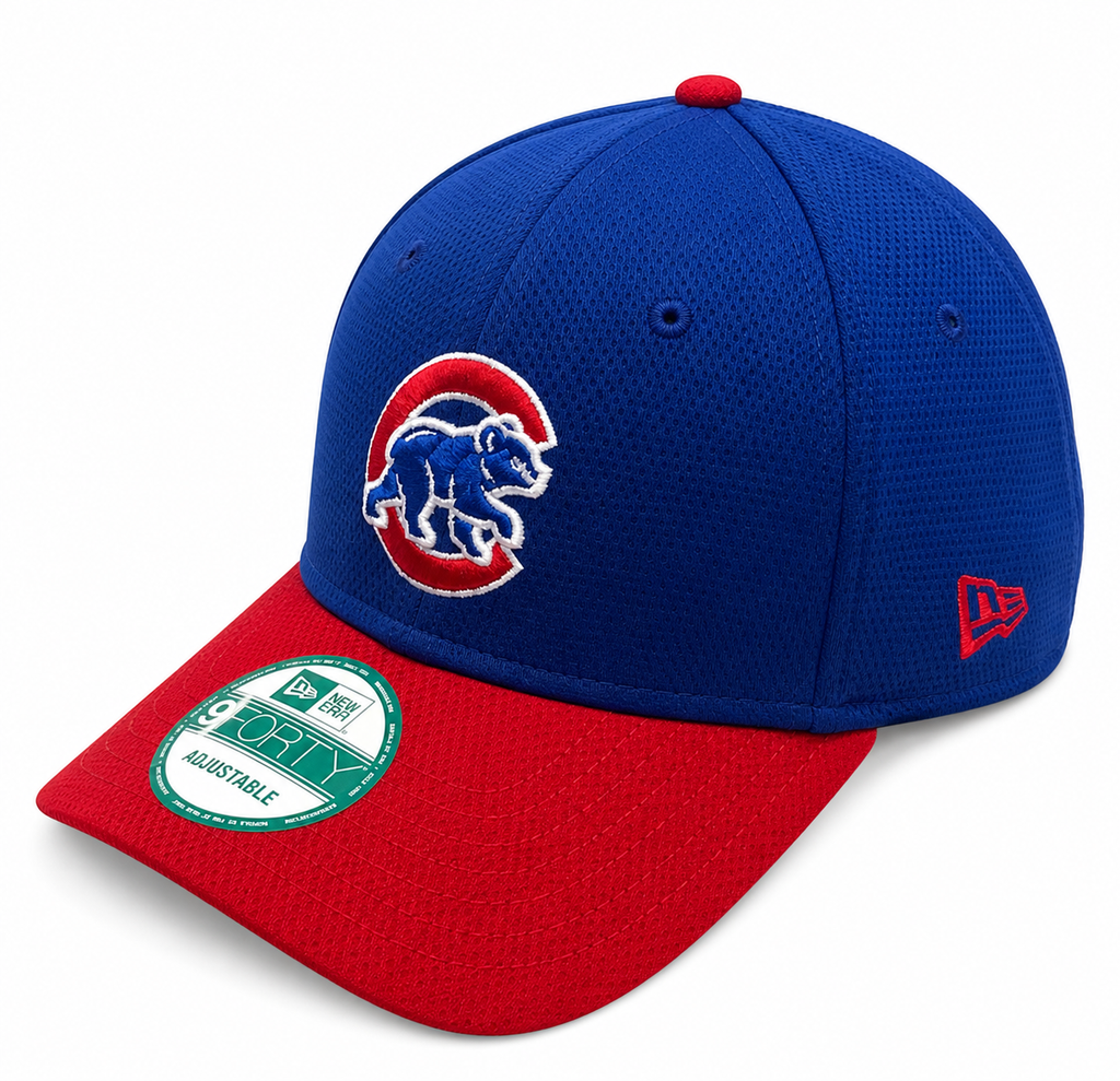 Chicago Cubs Walking Bear Logo Performance 9FORTY Adjustable Hat By New Era product image 1, provided for visual reference