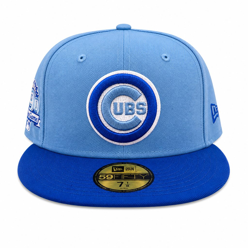 Chicago Cubs New Era 2 Tone Sky Blue/ Royal 1990 All Star Game 59FIFTY Fitted Hat product image 2, provided for visual