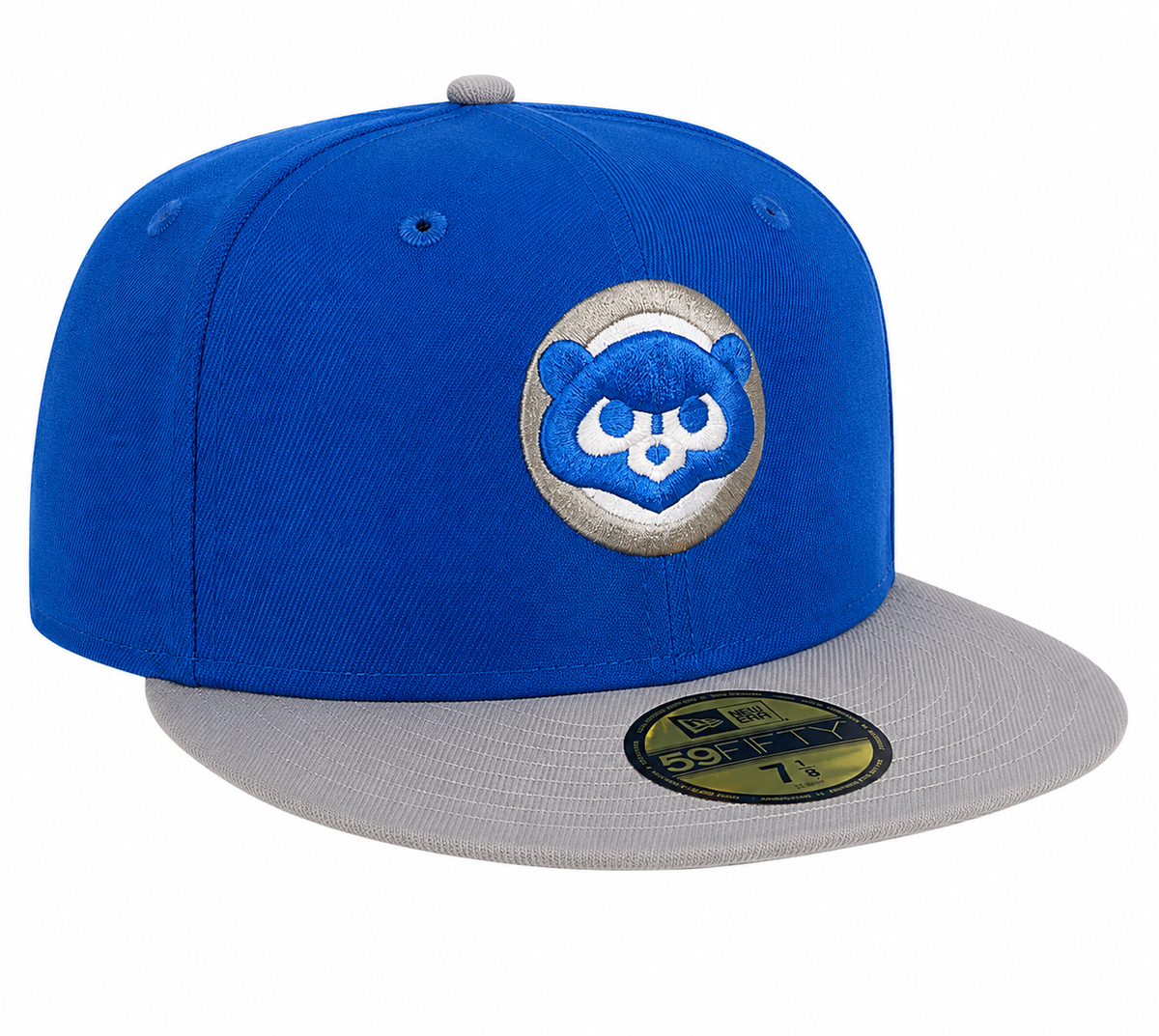 Chicago Cubs New Era 2 Tone Honolulu Blue/Gray Angry Bear 59FIFTY Fitted Hat product image 3, provided for visual reference