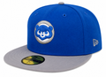 Chicago Cubs New Era 2 Tone Honolulu Blue/Gray Angry Bear 59FIFTY Fitted Hat product image 1, provided for visual reference