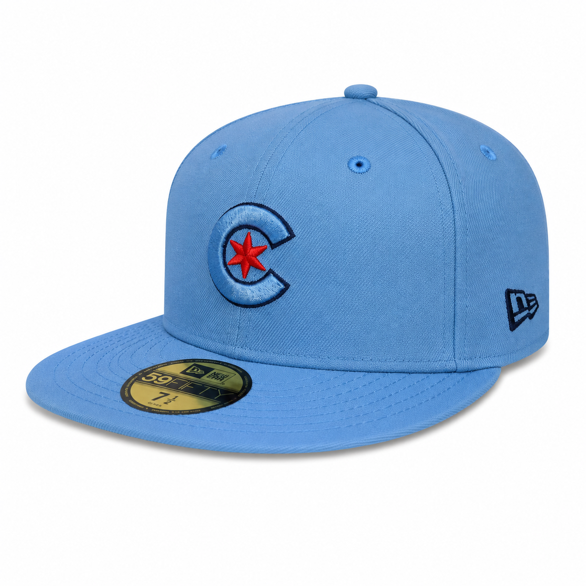 Chicago Cubs New Era Sky Blue City Connect Tonal 59FIFTY Fitted Hat product image 3, provided for visual reference and