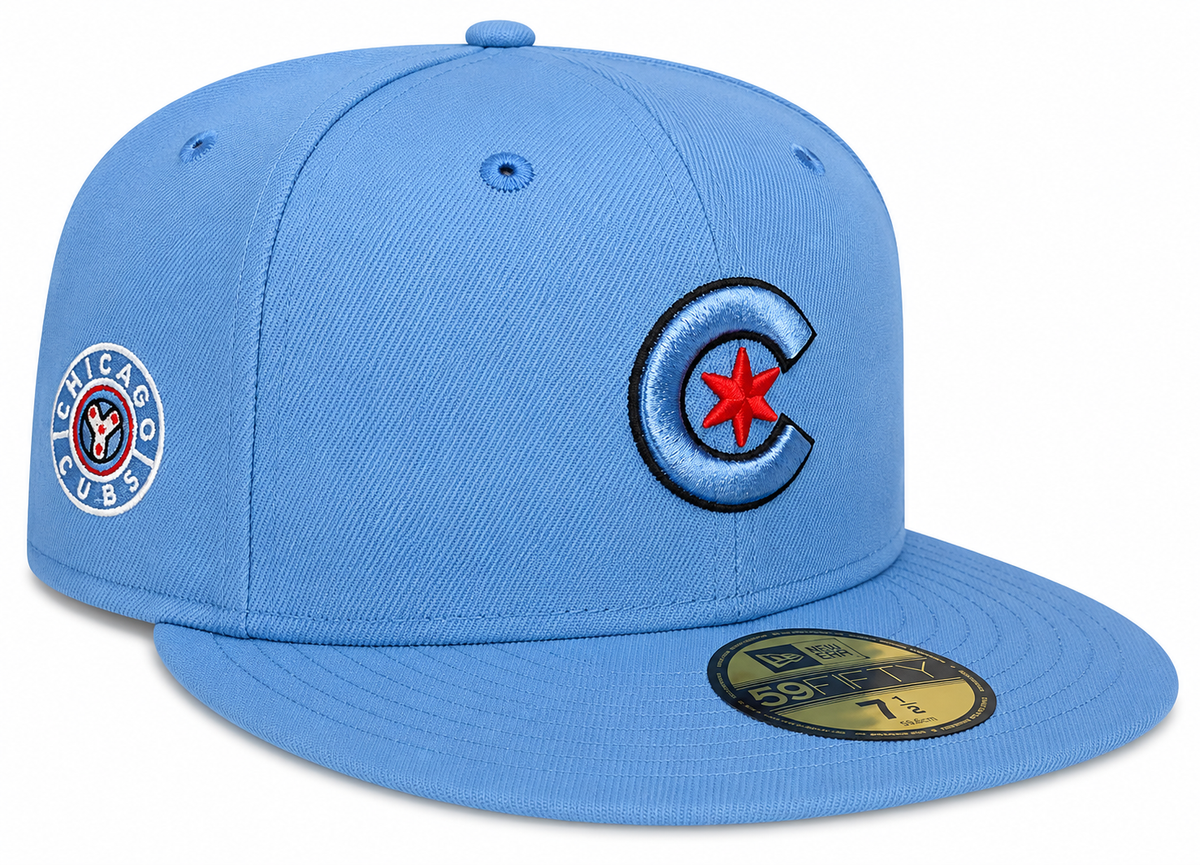 Chicago Cubs New Era Sky Blue City Connect Tonal 59FIFTY Fitted Hat product image 1, provided for visual reference and