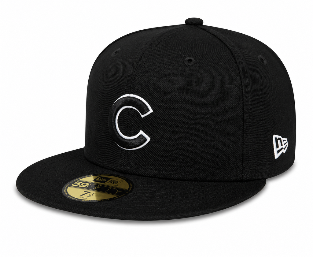 Chicago Cubs New Era 2016 World Series Black 59FIFTY Fitted Hat for Men product image 3, provided for visual reference and