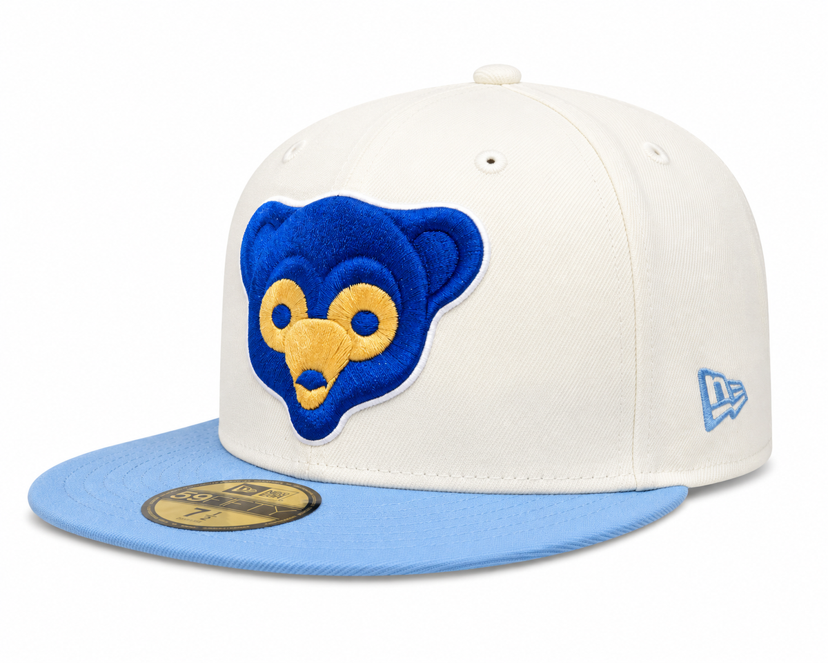 Chicago Cubs Cooperstown Collection 2 Tone Off White/Sky Blue 1969 59FIFTY Fitted Hat product image 3, provided for visual