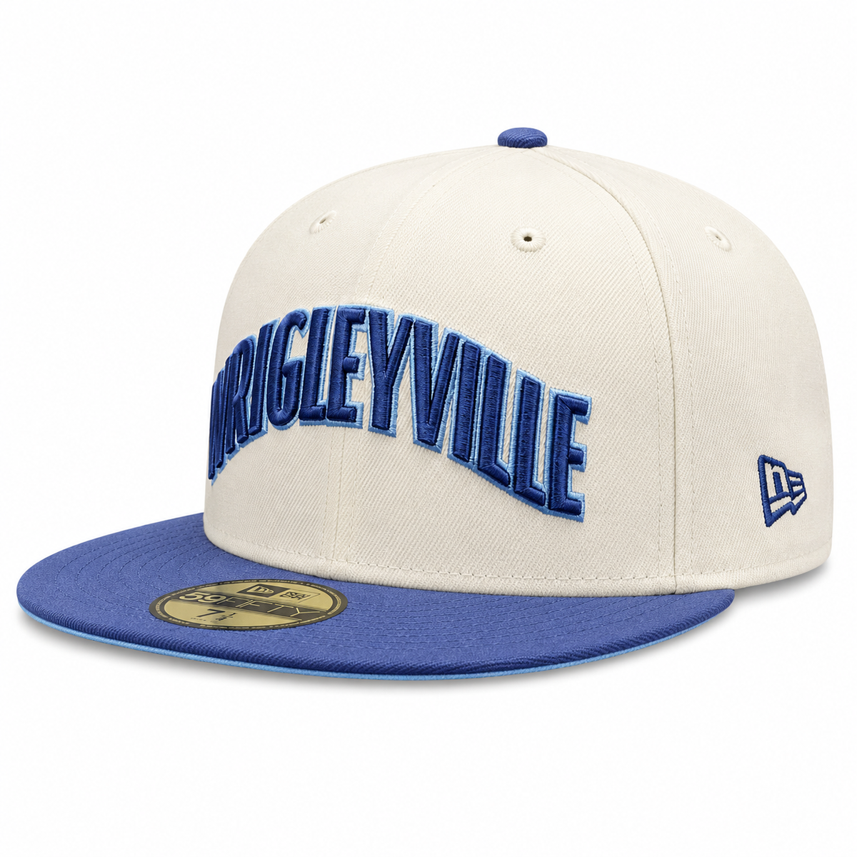 Chicago Cubs New Era Chrome and Navy 2 Tone Wrigleyville 59FIFTY City Connect Fitted Hat product image 1, provided for