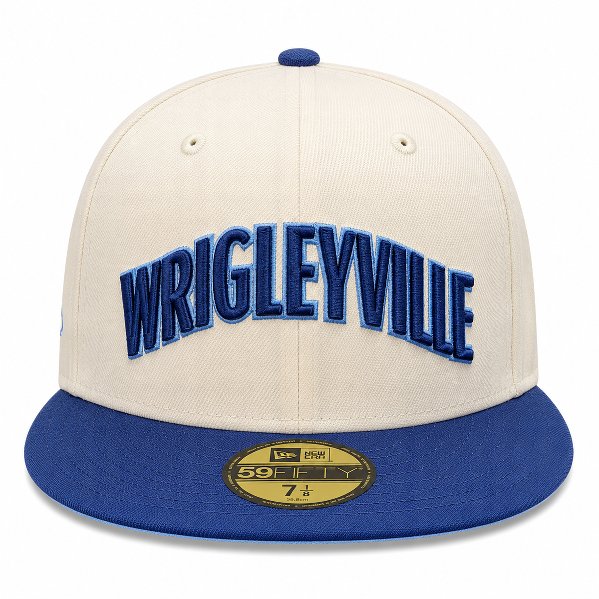 Chicago Cubs New Era Chrome and Navy 2 Tone Wrigleyville 59FIFTY City Connect Fitted Hat product image 3, provided for