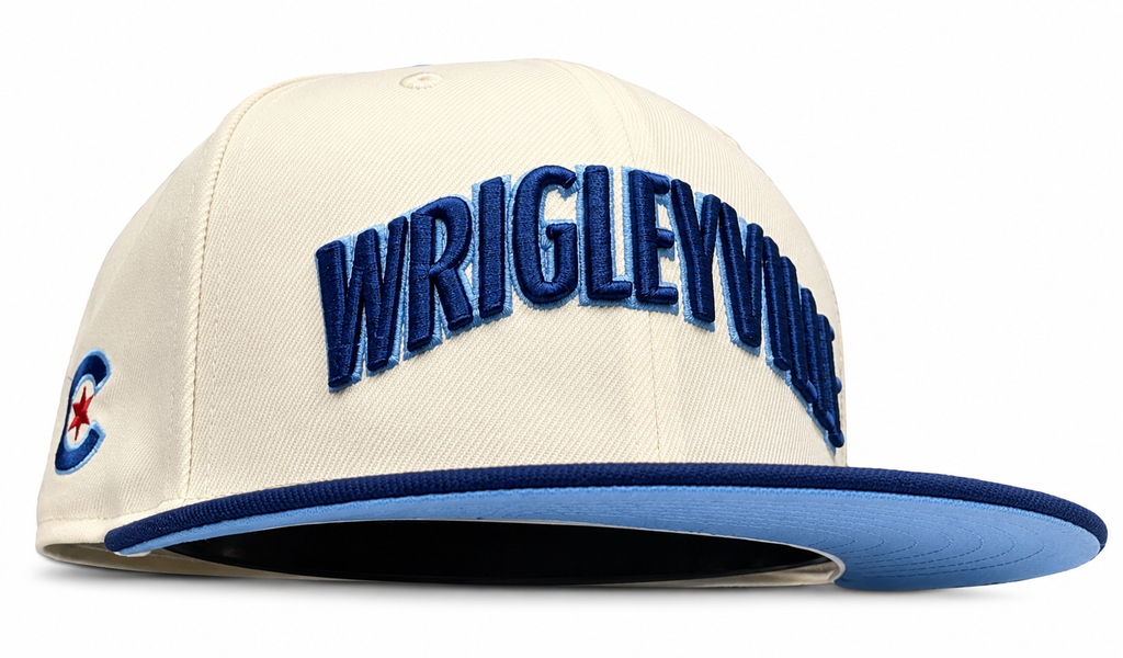 Chicago Cubs New Era Chrome and Navy 2 Tone Wrigleyville 59FIFTY City Connect Fitted Hat product image 2, provided for