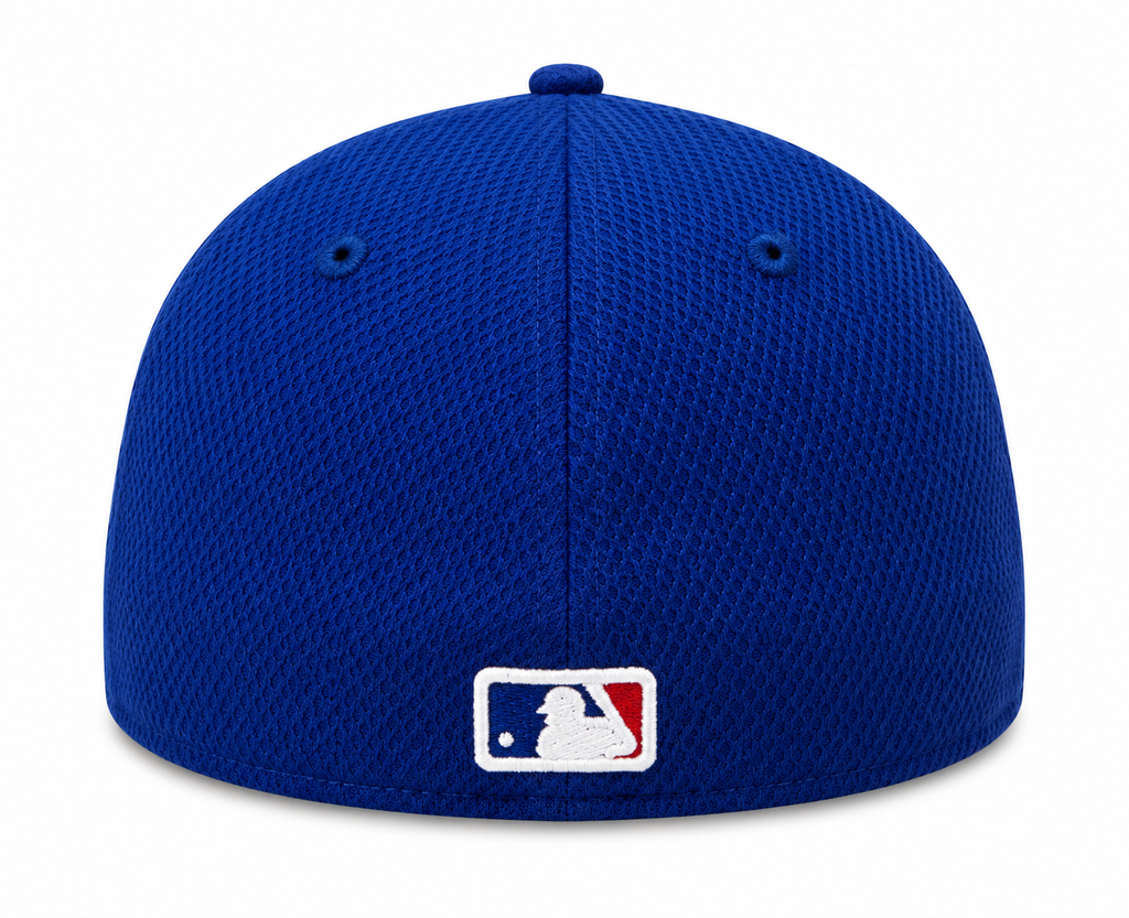Chicago Cubs Beveled Team Low Profile Blue 59FIFTY Fitted Cap By New Era product image 3, provided for visual reference and