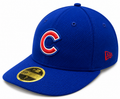 Chicago Cubs Beveled Team Low Profile Blue 59FIFTY Fitted Cap By New Era product image 1, provided for visual reference and