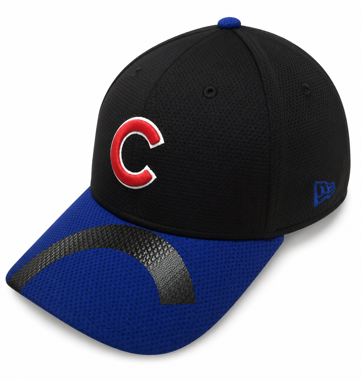 Chicago Cubs MLB Chrome Tech 39THIRTY Flex Fit Hat By New Era product image 1, provided for visual reference and product
