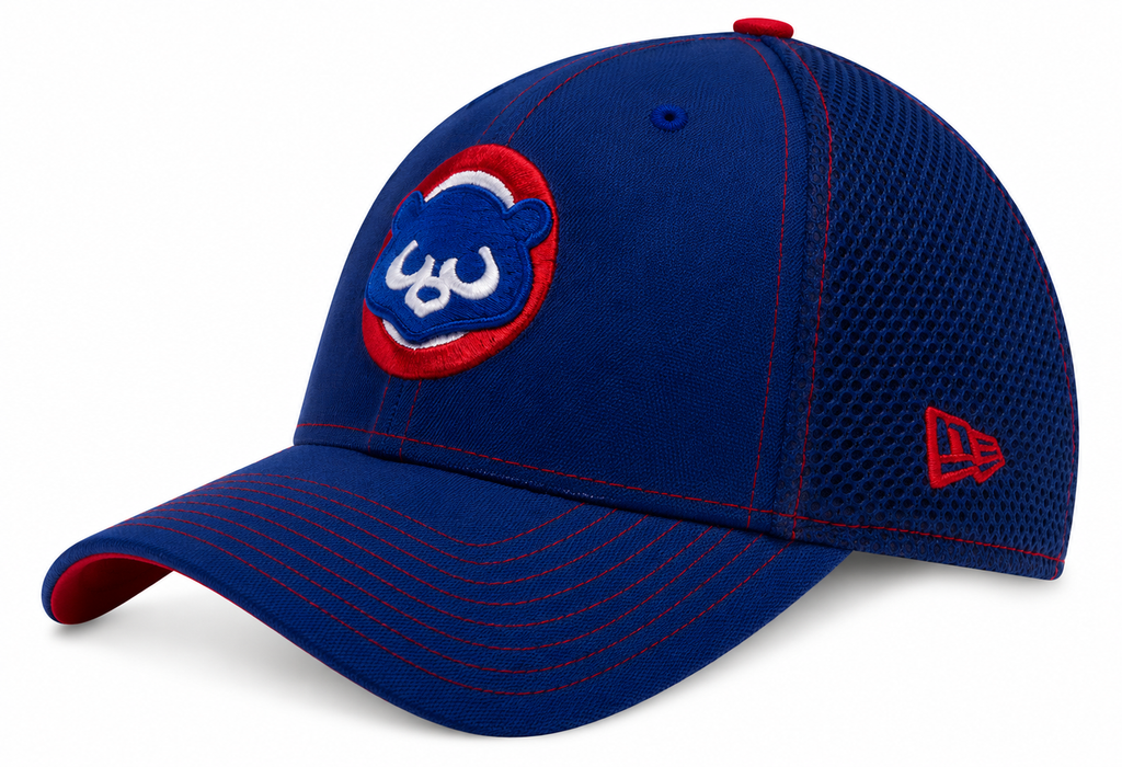 Chicago Cubs Shadow Burst 1984 Logo Neo 39THIRTY Flex Fit Hat By New Era product image 1, provided for visual reference and