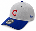 Mens Chicago Cubs Gray And Blue Performance 39THIRTY Flex Fit Hat By New Era product image 1, provided for visual reference