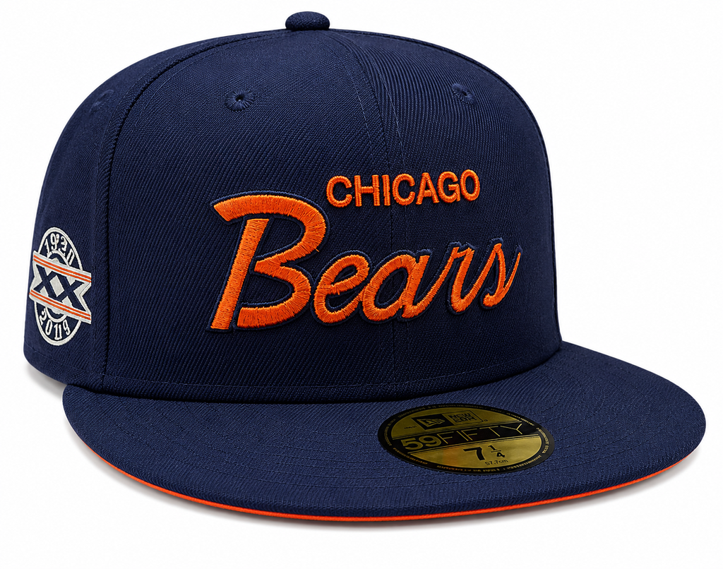 Chicago Bears Super Bowl XX Griswold Navy New Era 59FIFTY Fitted Hat product image 1, provided for visual reference and