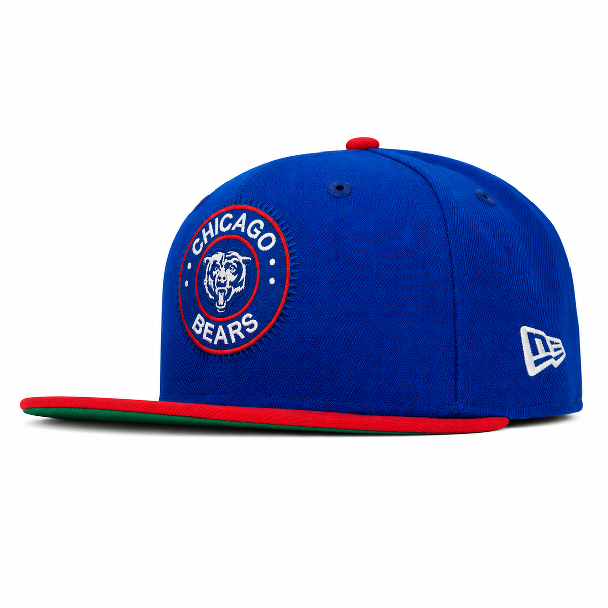 Chicago Bears Tourism Pack 2 Tone Blue/Red New Era 59FIFTY Fitted Hat product image 3, provided for visual reference and