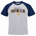 Youth Illinois Fighting Illini Heisman Collection NCAA Property Of Gray T-Shirt product image 1, provided for visual