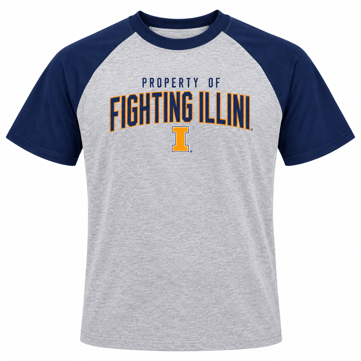 Youth Illinois Fighting Illini Heisman Collection NCAA Property Of Gray T-Shirt product image 1, provided for visual