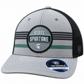 Michigan State Spartans Top of the World Gray/Black Trucker Adjustable Snapback Hat product image 1, provided for visual
