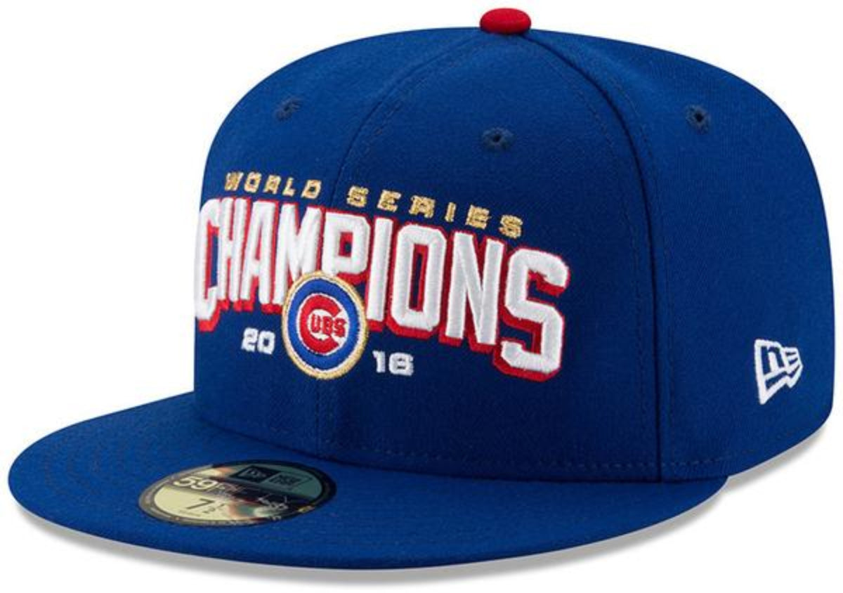 Chicago Cubs 2016 World Series Champions Royal 59FIFTY New Era Fitted Hat product image 1, provided for visual reference and