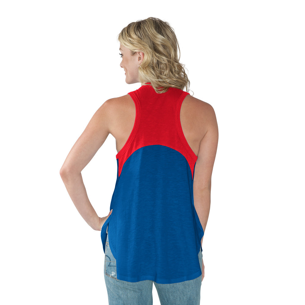 Chicago Cubs Power Play Tank Top by G-III for Women product image 2, provided for visual reference and product detail review