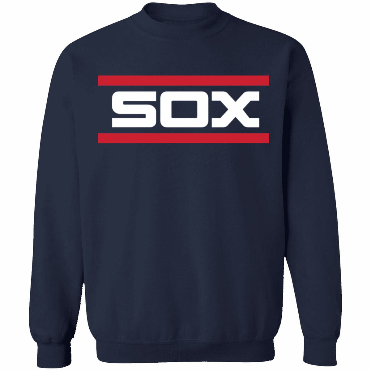 Chicago White Sox Stitches Navy Cooperstown Collection Bar Logo Sweatshirt product image 1, provided for visual reference
