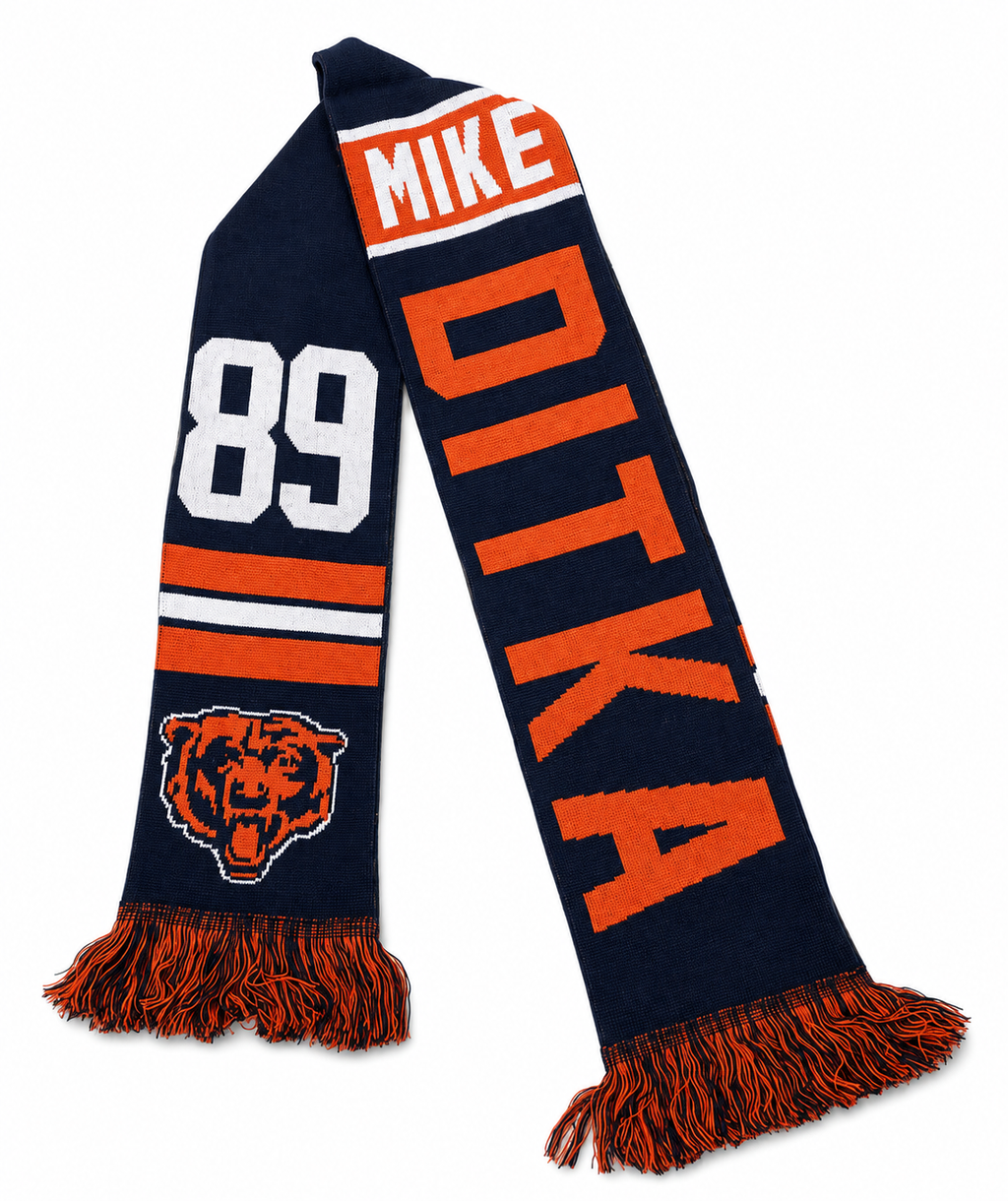 Chicago Bears Mike Ditka Retired Player Acrylic Scarf, Team Color-Forever Collectibles product image 1, provided for visual