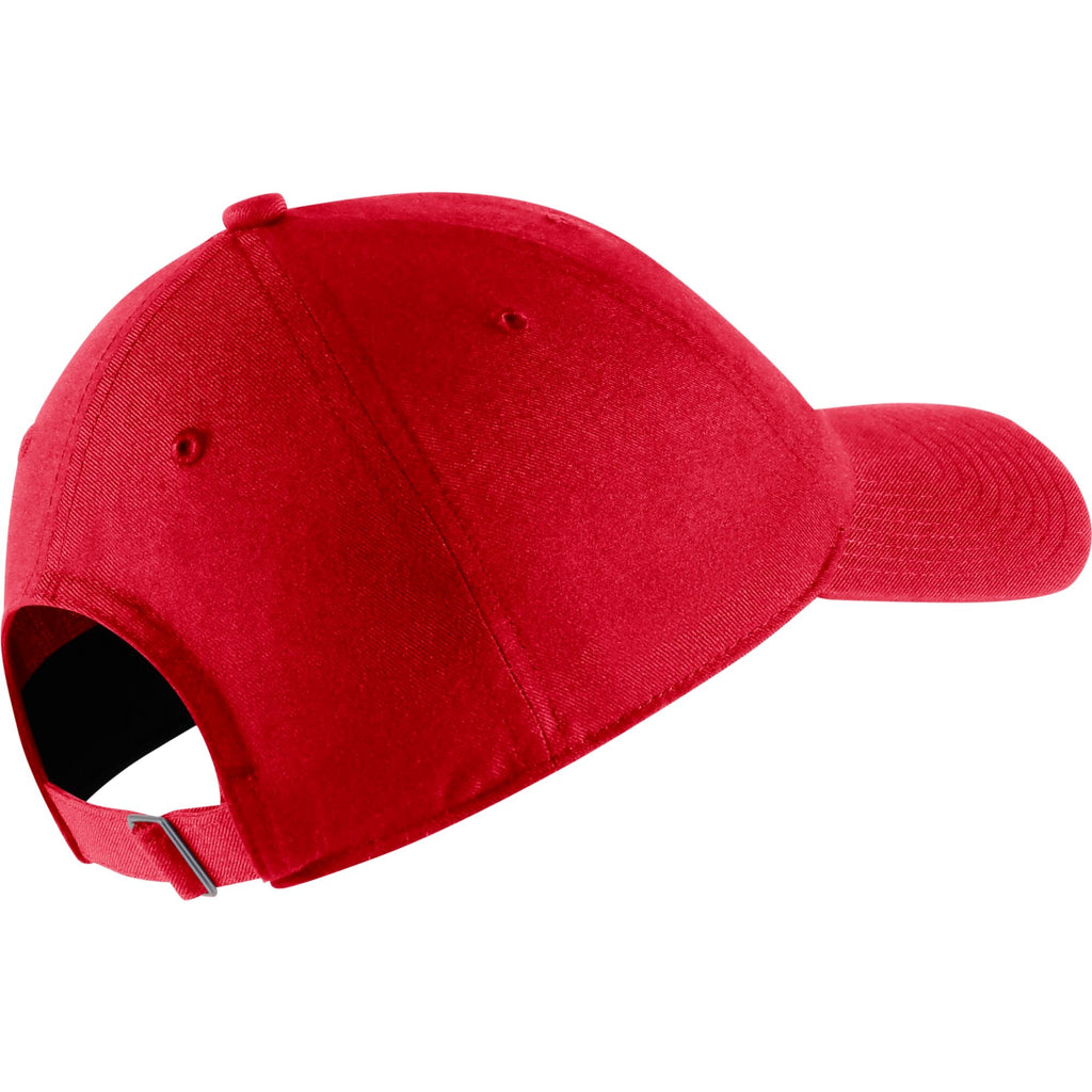 Ohio State Buckeyes Nike Red Wordmark Heritage 86 Adjustable Hat product image 2, provided for visual reference and product