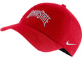 Ohio State Buckeyes Nike Red Wordmark Heritage 86 Adjustable Hat product image 1, provided for visual reference and product