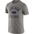 Gonzaga Bulldogs Nike Basketball Team Arch Gray T-Shirt product image 1, provided for visual reference and product detail