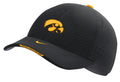 Nike Men Iowa Hawkeyes Black AeroBill Swoosh Adjustable Classic 99 Football Sideline Hat product image 1, provided for