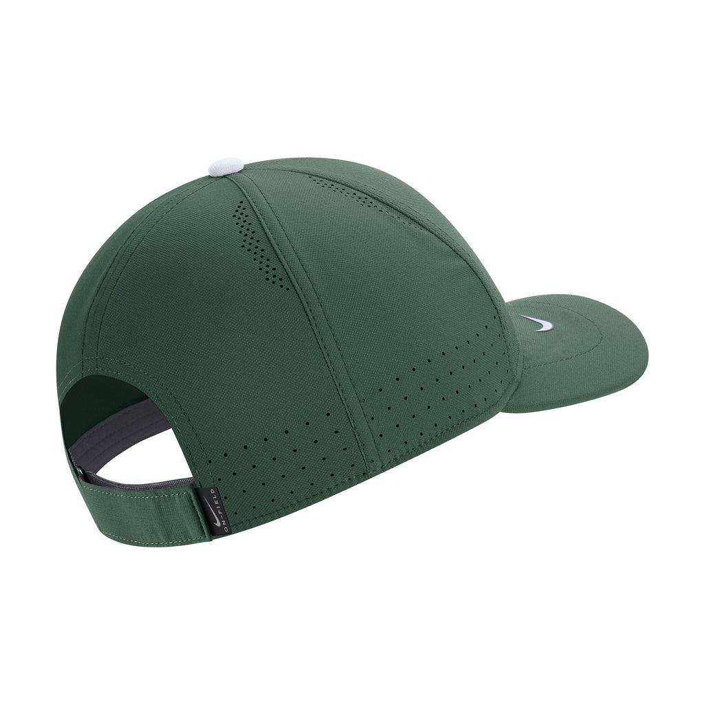 Nike Men Michigan State Spartans Green AeroBill Swoosh Adjustable Classic 99 Football Sideline Hat product image 2, provided
