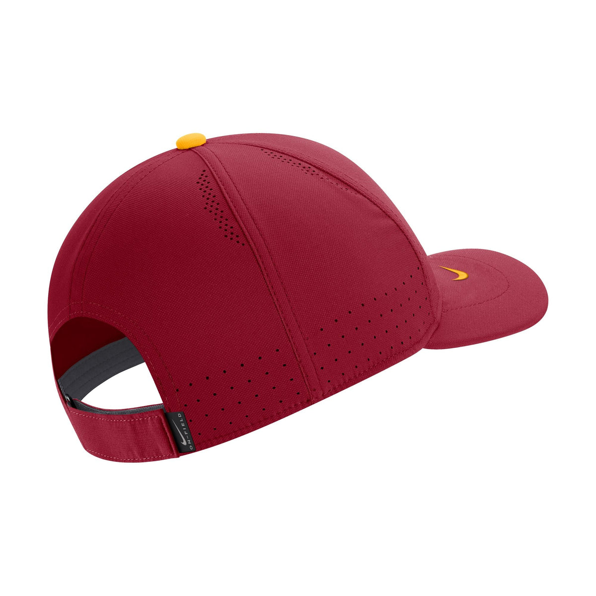 Nike Men USC Trojans Maroon AeroBill Swoosh Adjustable Classic 99 Football Sideline Hat product image 2, provided for visual
