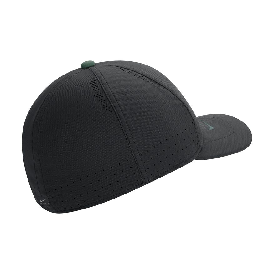 Michigan State Spartans Black Authentic Team Issue Aerobill Flex Hat for Men product image 2, provided for visual reference