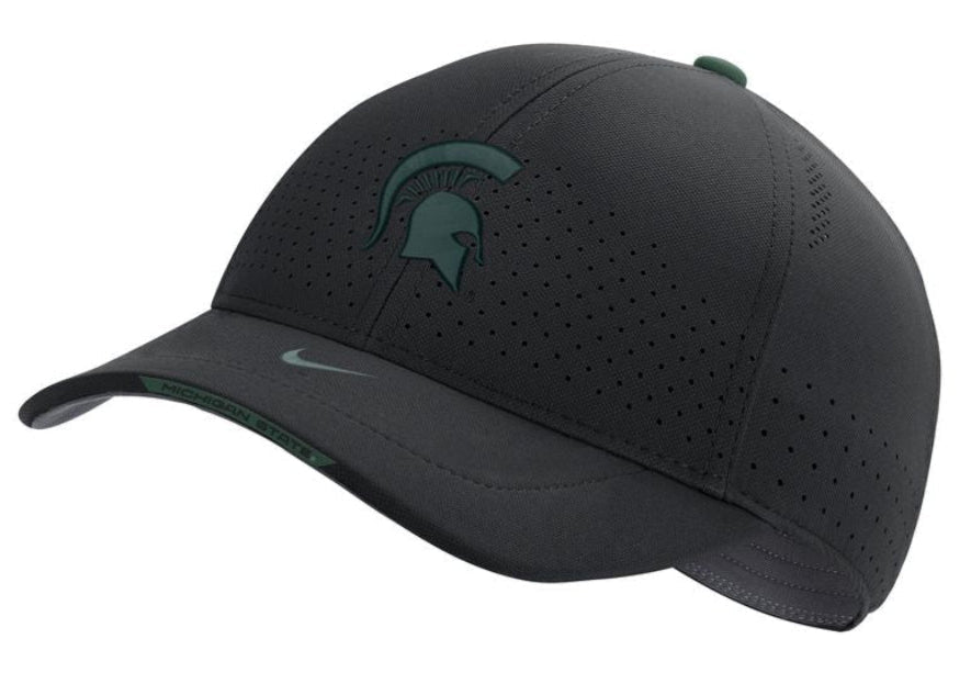 Michigan State Spartans Black Authentic Team Issue Aerobill Flex Hat for Men product image 1, provided for visual reference