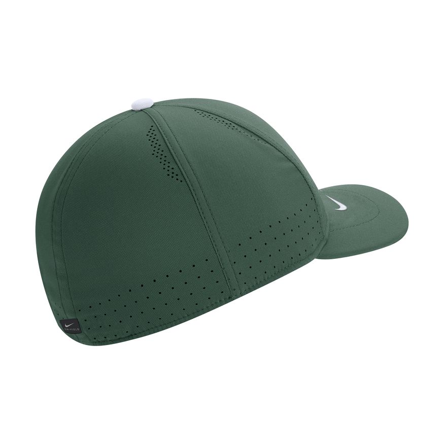 Michigan State Spartans Green Authentic Team Issue Aerobill Flex Hat for Men product image 2, provided for visual reference