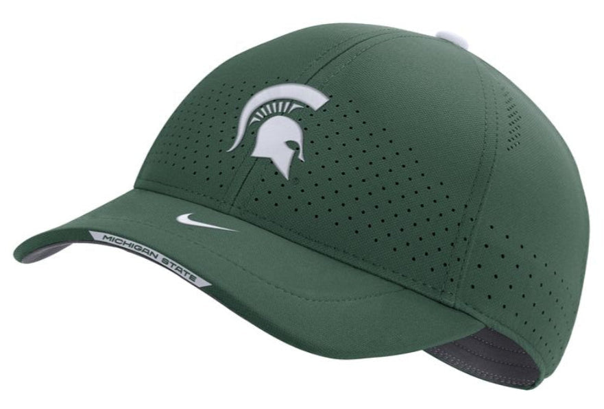 Michigan State Spartans Green Authentic Team Issue Aerobill Flex Hat for Men product image 1, provided for visual reference