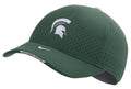 Michigan State Spartans Green Authentic Team Issue Aerobill Flex Hat for Men product image 1, provided for visual reference