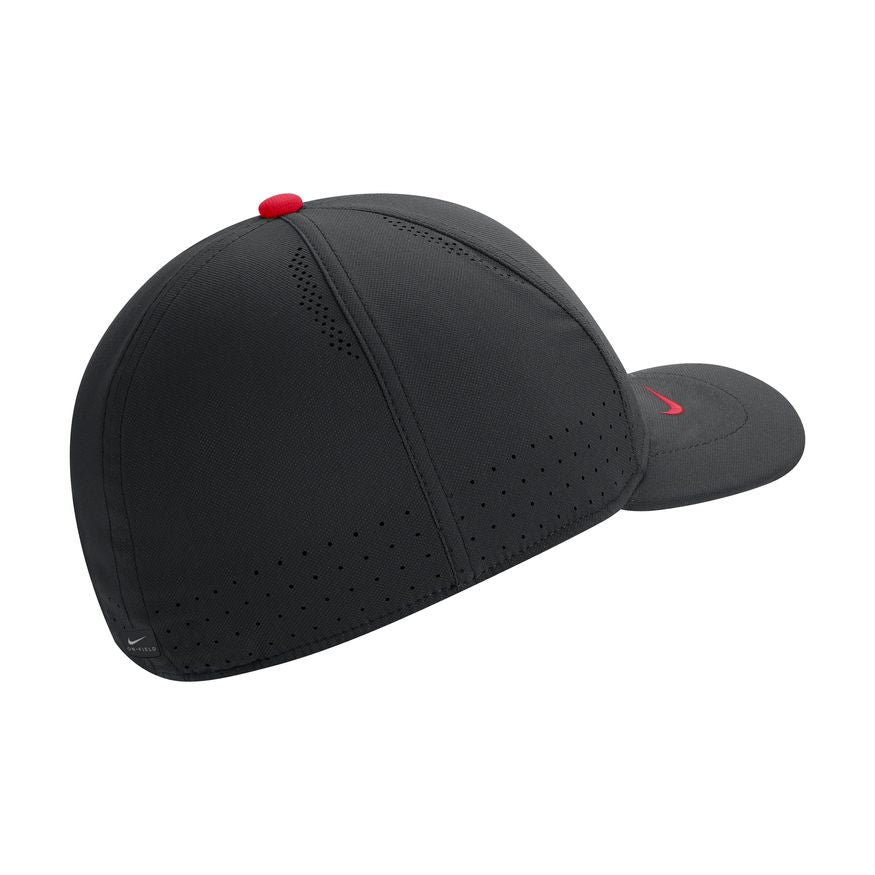 Ohio State Buckeyes Black Authentic Team Issue Aerobill Flex Hat for Men product image 2, provided for visual reference and