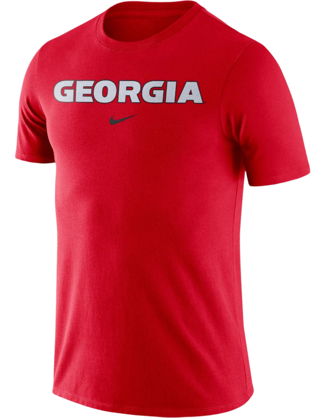 Nike Men Georgia Bulldogs Essential Logo Red T-Shirt product image 1, provided for visual reference and product detail review