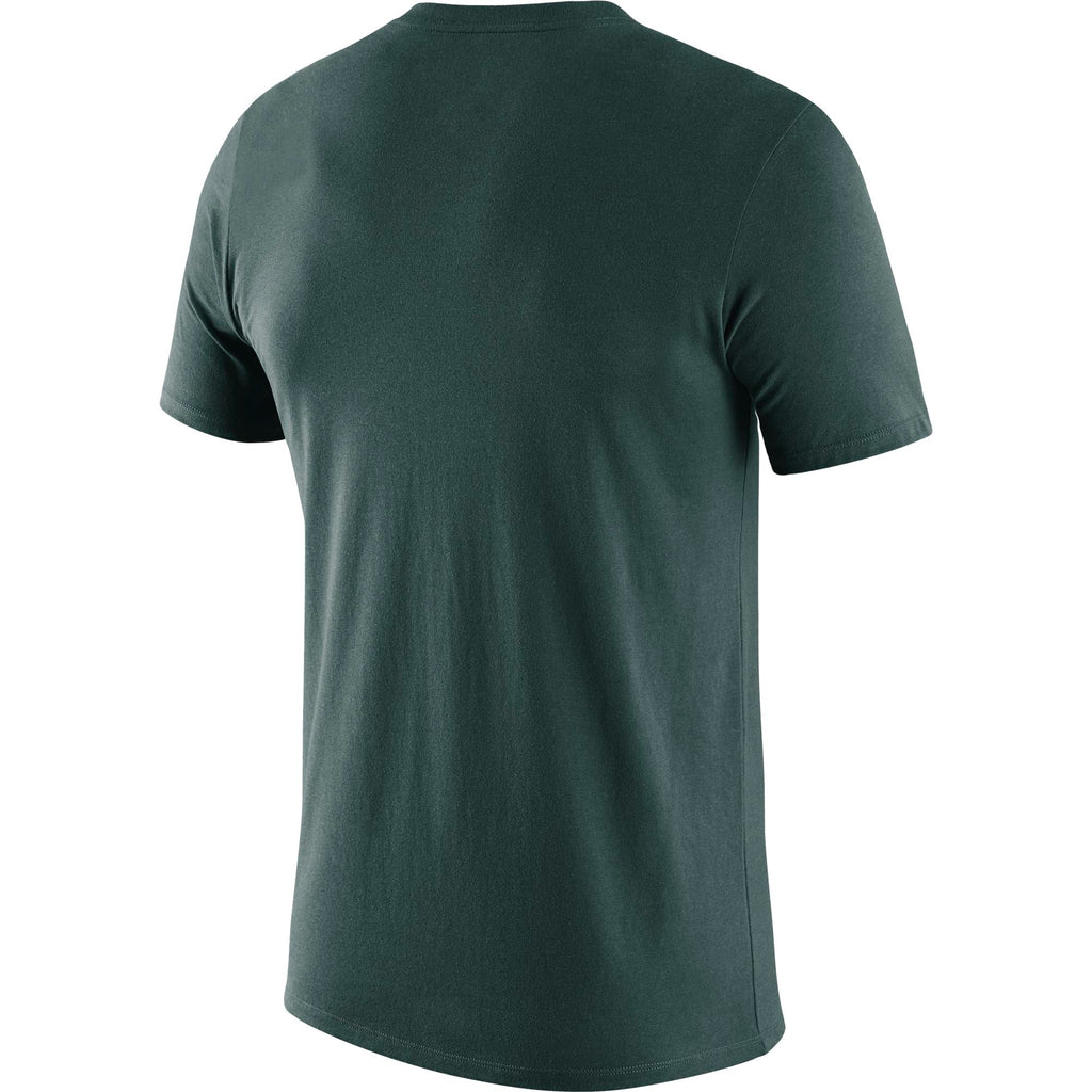 Michigan State Spartans Nike Essential Wordmark T-Shirt – Green for Men product image 2, provided for visual reference and