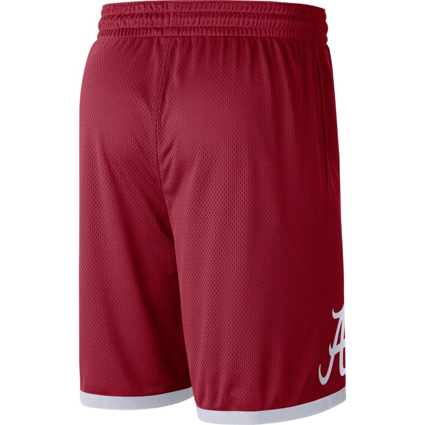 Alabama Crimson Tide NIKE Crimson Mesh Shorts for Men product image 2, provided for visual reference and product detail