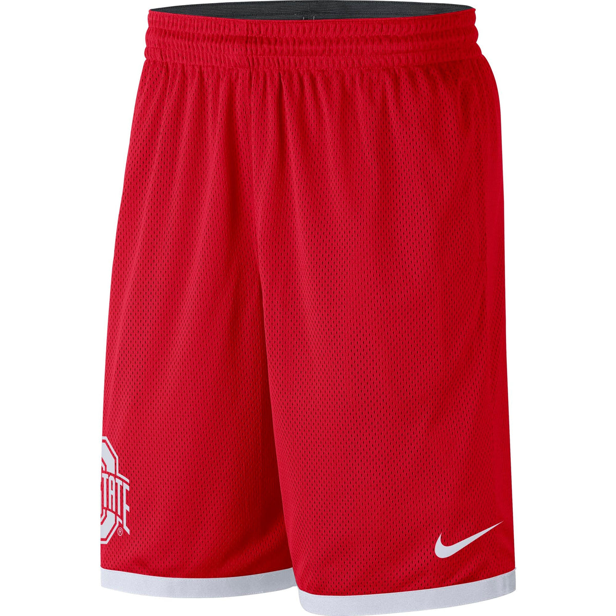 Mens Ohio State Buckeyes NCAA Nike Scarlet Mesh Shorts product image 1, provided for visual reference and product detail