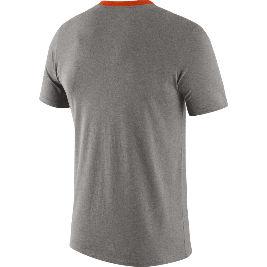 Clemson Tigers Football Gray Vault Helmet Logo T-Shirt By Nike for Men product image 2, provided for visual reference and