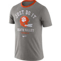Clemson Tigers Football Gray Vault Helmet Logo T-Shirt By Nike for Men product image 1, provided for visual reference and