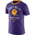 LSU Tigers Football Purple Vault Helmet Logo T-Shirt By Nike for Men product image 1, provided for visual reference and
