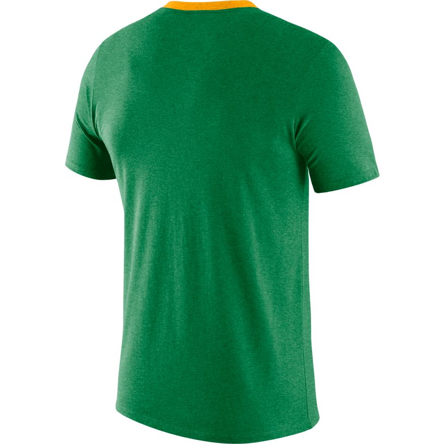 Oregon Ducks Football Apple Green Vault Helmet Logo T-Shirt By Nike for Men product image 2, provided for visual reference